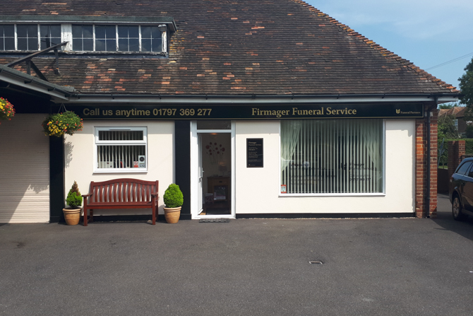 Front of Firmager Funeral Service in New Romney