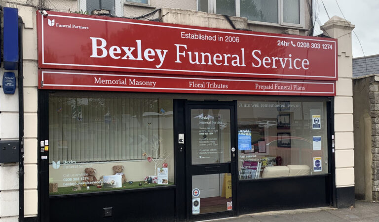 Front of Bexley Funeral Service in Bexley