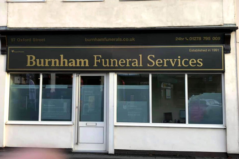 Front of Burnham Funeral Services in Burnham-on-Sea