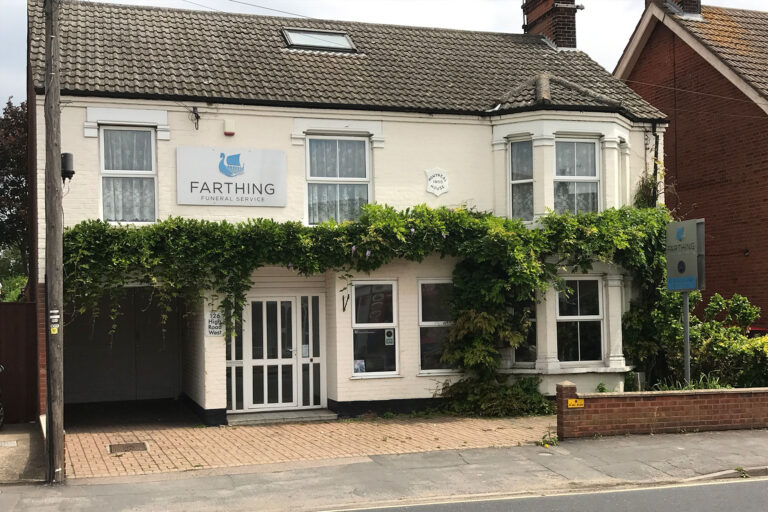 Front of Farthing Funeral Service in Felixstowe