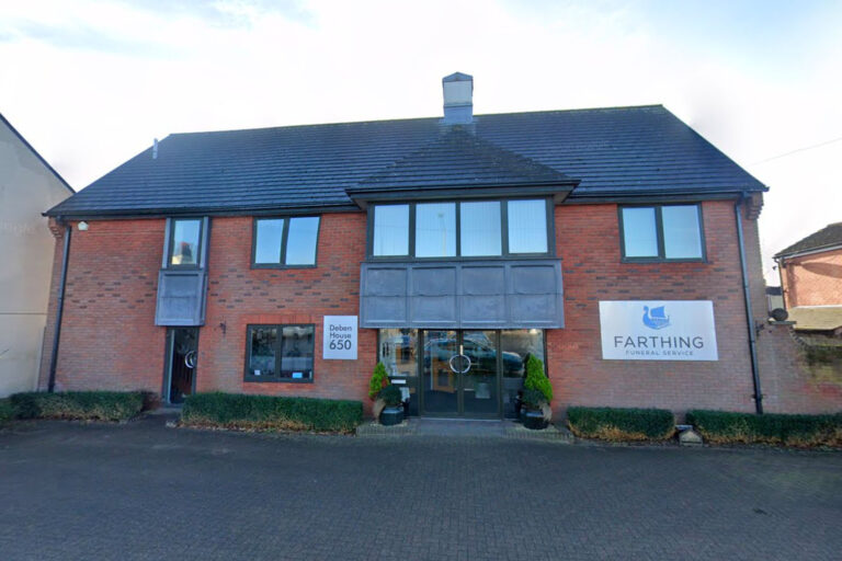 Front of Farthing Funeral Service in Ipswich