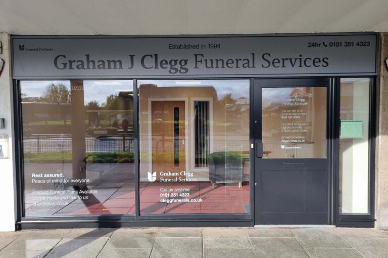 Front of Graham J Clegg Funeral Services in Westway