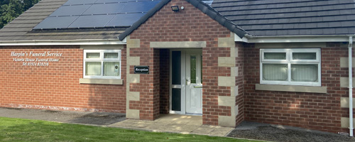 Front of Harpin’s Funeral Service in Outwood