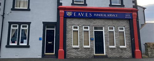 Front of Eaves Funeral Service in Whitehaven
