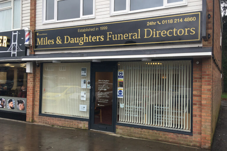 Front of Miles & Daughters Funeral Directors in Tadley