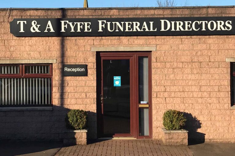 Front of T & A Fyfe Funeral Directors