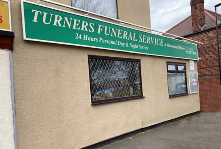 Front of Turners Funeral Service in Conisbrough