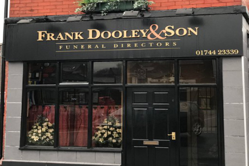 Front of Frank Dooley & Son Funeral Directors in Nutgrove