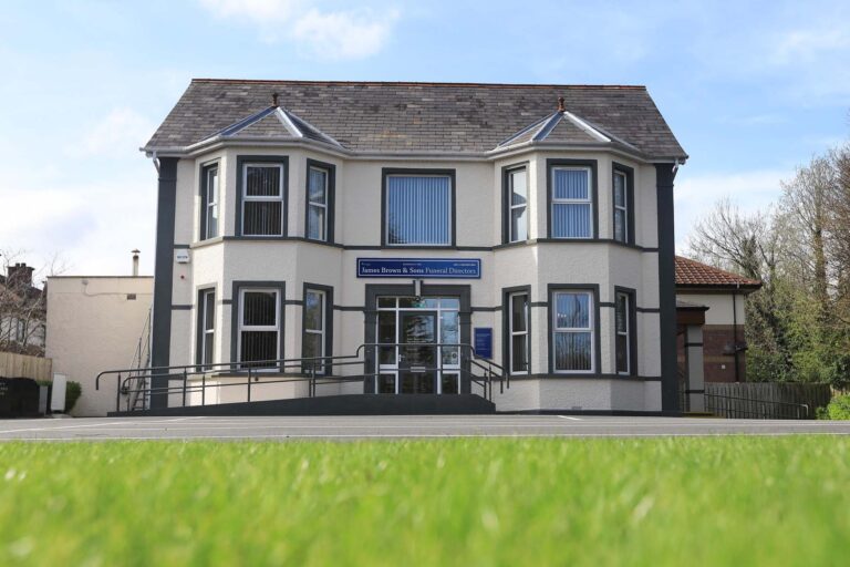Front of James Brown & Sons Funeral Directors in Whiteabbey
