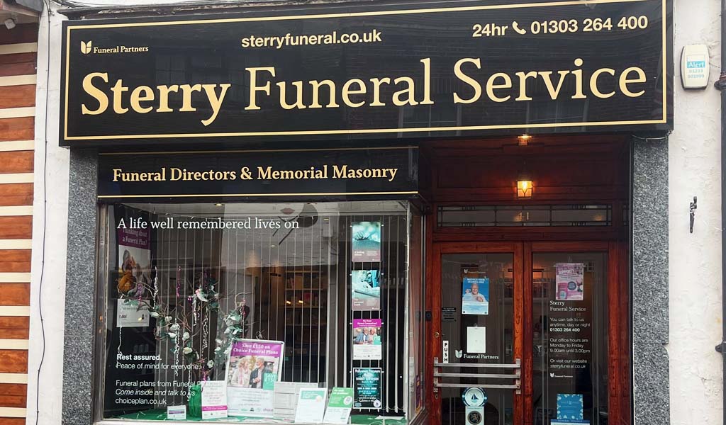 The outside of Sterry Funeral Service's Hythe branch.