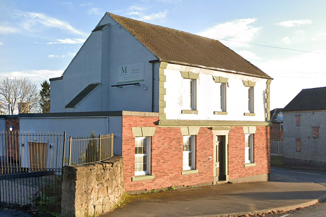 Front of Murray's Funeral Directors in Findern